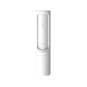 2-1 Reusable Pet Hair Remover Brush Lint Roller Portable Effective Self Cleaning Tool for Cat Dog Fur Hair Dust Removal Brush (Option: White)